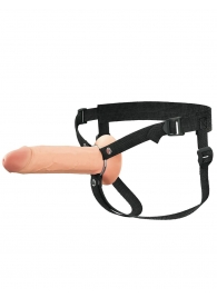 Полый страпон на ремнях 8’’ Hollow Silicone Strap-on - Pipedream - купить с доставкой в Орехово-Зуево