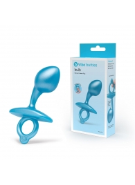Голубая анальная пробка для массажа простаты Bulb Silicone Prostate Plug - 10,7 см. - b-Vibe - в Орехово-Зуево купить с доставкой