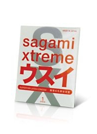 Ультратонкий презерватив Sagami Xtreme SUPERTHIN - 1 шт. - Sagami - купить с доставкой в Орехово-Зуево