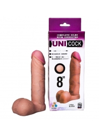 Фаллическая насадка для страпона UNICOCK 8  - 20 см. - LOVETOY (А-Полимер) - купить с доставкой в Орехово-Зуево