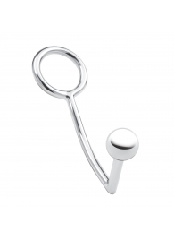 Кольцо на пенис с анальным стимулятором Stainless Steel Anal Hook   Cock Ring - BlueLine - в Орехово-Зуево купить с доставкой