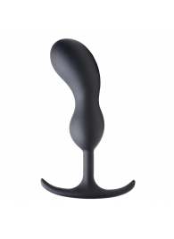 Черный массажер простаты с утяжелителями Premium Silicone Weighted Prostate Plug Large - 18,8 см. - XR Brands - в Орехово-Зуево купить с доставкой