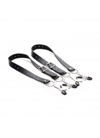 Ремни с зажимами для половых губ Spread Labia Spreader Straps with Clamps - XR Brands - купить с доставкой в Орехово-Зуево