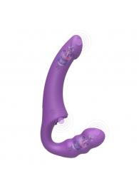 Фиолетовый безремневой страпон Straples Strap-On Dildo - Erokay - купить с доставкой в Орехово-Зуево