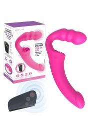 Розовый безремневой страпон Straples Strap-On Dildo - Erokay - купить с доставкой в Орехово-Зуево