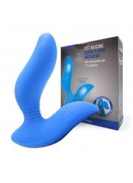 Синий вибромассажер простаты 3,5’’ Curve P-spot Massager - 12 см. - Erokay - в Орехово-Зуево купить с доставкой