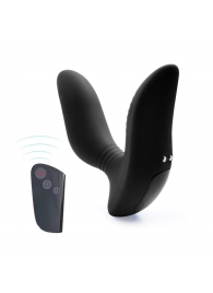 Черный вибромассажер простаты 3,5’’ Remote Control Curve P-spot Massager - 12 см. - Erokay - в Орехово-Зуево купить с доставкой