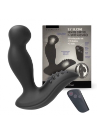 Черный вибромассажер простаты 3,5’’ Remote Control P-spot Massager - 12,5 см. - Erokay - в Орехово-Зуево купить с доставкой