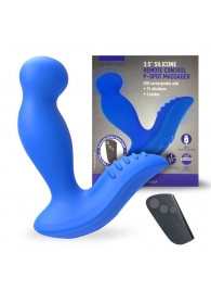 Синий вибромассажер простаты 3,5’’ Remote Control P-spot Massager - 12,5 см. - Erokay - в Орехово-Зуево купить с доставкой