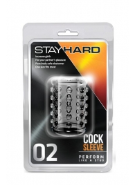 Прозрачная насадка на пенис с шишечками STAY HARD COCK SLEEVE 02 CLEAR - Blush Novelties - в Орехово-Зуево купить с доставкой