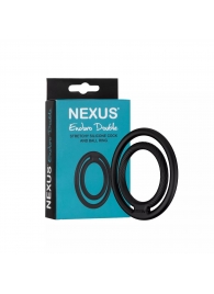 Черное двойное эрекционное кольцо Nexus Enduro Double - Nexus Range - в Орехово-Зуево купить с доставкой