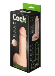 Телесный фаллоудлинитель с мошонкой Cock Next - 17 см. - LOVETOY (А-Полимер) - в Орехово-Зуево купить с доставкой