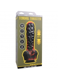 Черно-красная мини-машина на присоске Tendril Thruster - 21,6 см. - Doc Johnson - купить с доставкой в Орехово-Зуево