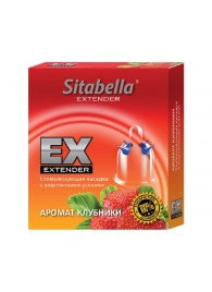 Стимулирующая насадка Sitabella Extender  Клубника - Sitabella - купить с доставкой в Орехово-Зуево