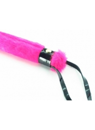 Нежная плеть с розовым мехом BDSM Light - 43 см. - БДСМ Арсенал - купить с доставкой в Орехово-Зуево