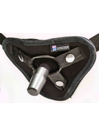 Страпон с 2 насадками и вибрацией UniStrap - 19 и 12 см. - LOVETOY (А-Полимер) - купить с доставкой в Орехово-Зуево