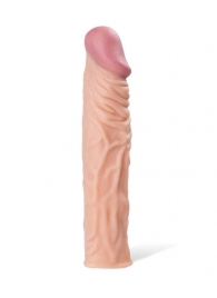 Насадка с ярко выраженной головкой и рельефным стволом - 19 см. - A-toys - в Орехово-Зуево купить с доставкой