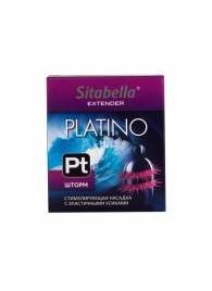 Стимулирующая насадка со спиралью из усиков Platino  Шторм - Sitabella - купить с доставкой в Орехово-Зуево