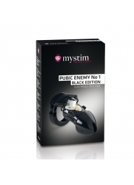 Пояс верности с электростимуляцией Mystim Pubic Enemy No1 Black Edition - MyStim - купить с доставкой в Орехово-Зуево