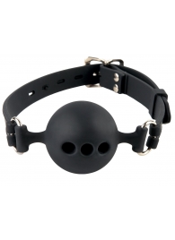 Силиконовый кляп-шар с отверстиями для дыхания Silicone Breathable Ball Gag Small - Pipedream - купить с доставкой в Орехово-Зуево