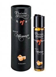 Массажное масло с ароматом карамели Huile de Massage Gourmande Caramel - 59 мл. - Plaisir Secret - купить с доставкой в Орехово-Зуево