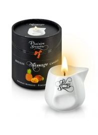 Массажная свеча с ароматом манго и ананаса Bougie de Massage Ananas Mangue - 80 мл. - Plaisir Secret - купить с доставкой в Орехово-Зуево