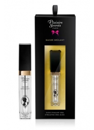 Стимулирующий блеск для губ Baiser Brulant Gloss Plaisirs Secrets - 7 мл. - Plaisir Secret - купить с доставкой в Орехово-Зуево