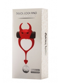 Красное эрекционное кольцо в форме дьяволенка DEVOL COCKRING - Adrien Lastic - в Орехово-Зуево купить с доставкой