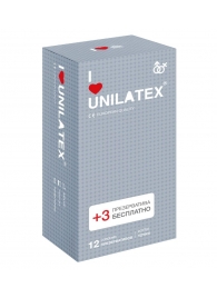 Презервативы с точками Unilatex Dotted - 12 шт. + 3 шт. в подарок - Unilatex - купить с доставкой в Орехово-Зуево