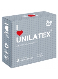 Презервативы с точками Unilatex Dotted - 3 шт. - Unilatex - купить с доставкой в Орехово-Зуево