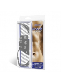 Утяжка на пенис и мошонку Cock Ring With 1.5  Ball Stretcher And Optional Weight Ring - BlueLine - купить с доставкой в Орехово-Зуево