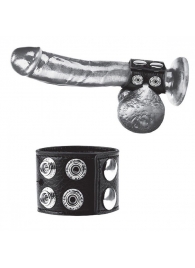 Ремень на член и мошонку 1.5  Cock Ring With Ball Strap - BlueLine - купить с доставкой в Орехово-Зуево