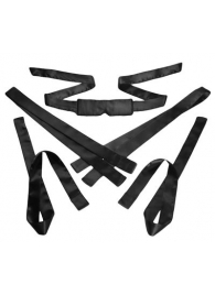 Бондажный набор из сатиновых лент Bordeaux 5 Piece Satin Bondage Set - XR Brands - купить с доставкой в Орехово-Зуево