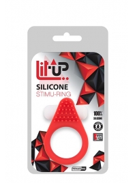 Красное эрекционное кольцо LIT-UP SILICONE STIMU RING 1 RED - Dream Toys - в Орехово-Зуево купить с доставкой