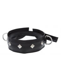 Полиуретановый ошейник с пуклями и D-кольцами Collar with Studs - Blush Novelties - купить с доставкой в Орехово-Зуево
