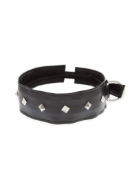 Полиуретановый ошейник с пуклями Collar with Studs - Blush Novelties - купить с доставкой в Орехово-Зуево