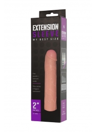 Насадка-удлинитель Extension sleeve телесного цвета - 18,5 см. - Sitabella - в Орехово-Зуево купить с доставкой