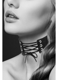 Оригинальный ошейник-чокер со шнуровкой - Bijoux Pour Toi - купить с доставкой в Орехово-Зуево