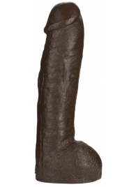Большая насадка для трусиков Vac-U-Lock Realistic Hung - 31,7 см. - Doc Johnson - купить с доставкой в Орехово-Зуево
