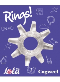 Прозрачное эрекционное кольцо Rings Cogweel - Lola Games - в Орехово-Зуево купить с доставкой