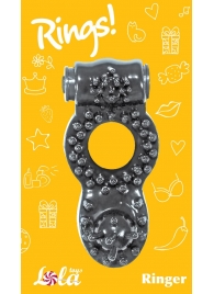 Чёрное эрекционное кольцо Rings Ringer - Lola Games - в Орехово-Зуево купить с доставкой