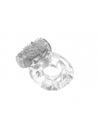 Прозрачное эрекционное кольцо с вибрацией Rings Axle-pin - Lola Games - в Орехово-Зуево купить с доставкой