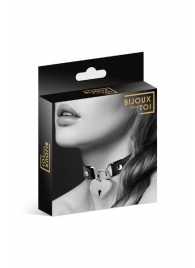 Черный чокер с замком в форме сердца - Bijoux Pour Toi - купить с доставкой в Орехово-Зуево