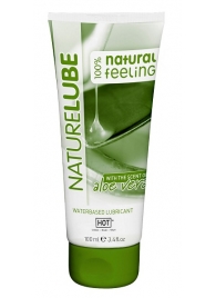 Лубрикант на водной основе NatureLube с алоэ вера - 100 мл. - HOT - купить с доставкой в Орехово-Зуево