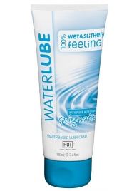 Лубрикант на основе чистой родниковой воды WaterLube - 100 мл. - HOT - купить с доставкой в Орехово-Зуево