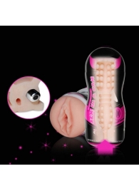 Мастурбатор-вагина Sex In A Can Vibra Vagina Tunnel - Lovetoy - в Орехово-Зуево купить с доставкой