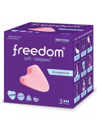 Женские гигиенические тампоны без веревочки FREEDOM normal - 3 шт. - Freedom - купить с доставкой в Орехово-Зуево