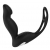 Черный вибромассажер простаты P-PLEASER W ERECTION ENHANCE - Dream Toys - в Орехово-Зуево купить с доставкой