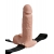 Телесный перезаряжаемый вибрострапон 7  Hollow Rechargeable Strap-on with Balls - 20,3 см. - Pipedream - купить с доставкой в Орехово-Зуево