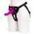 Лиловый страпон Rechargeable Vibrating Strap-On Harness Set - 17,6 см. - Happy Rabbit - купить с доставкой в Орехово-Зуево